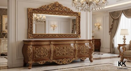 Wooden Console Table with Mirror Price in Pakistan (1)