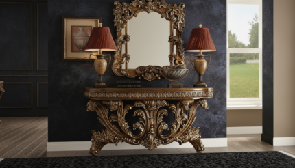 Wood Console Table in Pakistan – Modern Wooden Entryway Table | KK Furniture’s